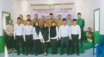 Dilantik di Gedung Wanita, BPD Banglas Barat Siap Sinergi Bangun Desa